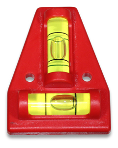 T-type spirit level 60x45mm ass. aid mixing tank foot bearin